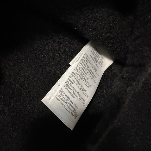 J. Crew Black Odette Sweater Lady Jacket with Jewel Buttons Wool Alpaca Blend - Picture 7 of 10